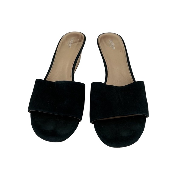 Botkier Carlie Black Suede Block Heel Sandals Size 8.5 Women’s - Picture 3 of 8